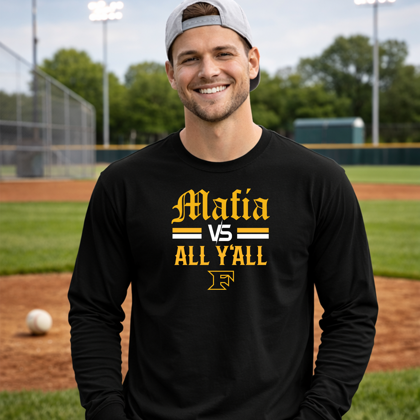 Five Star Baseball Mafia Versus Long Sleeve Tee