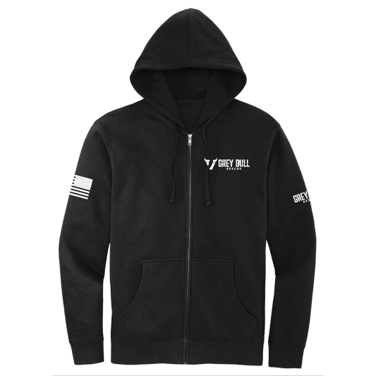 Grey Bull Rescue Full Zip Hoodie