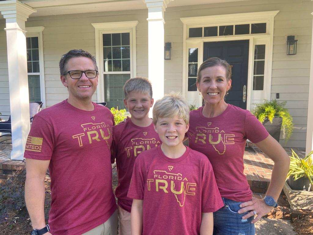 Men's RU TRUE Florida Garnet & Gold United Tee