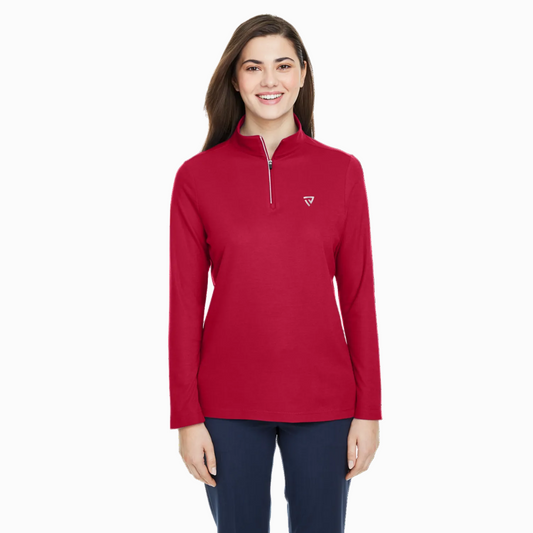 Women's True Victory Red Quarter Zip