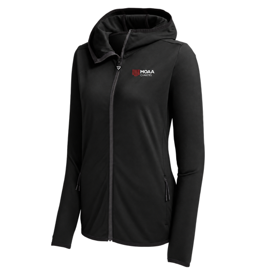 Women's MOAA Charities Elite Full-Zip with True Victory shield zipper pull.