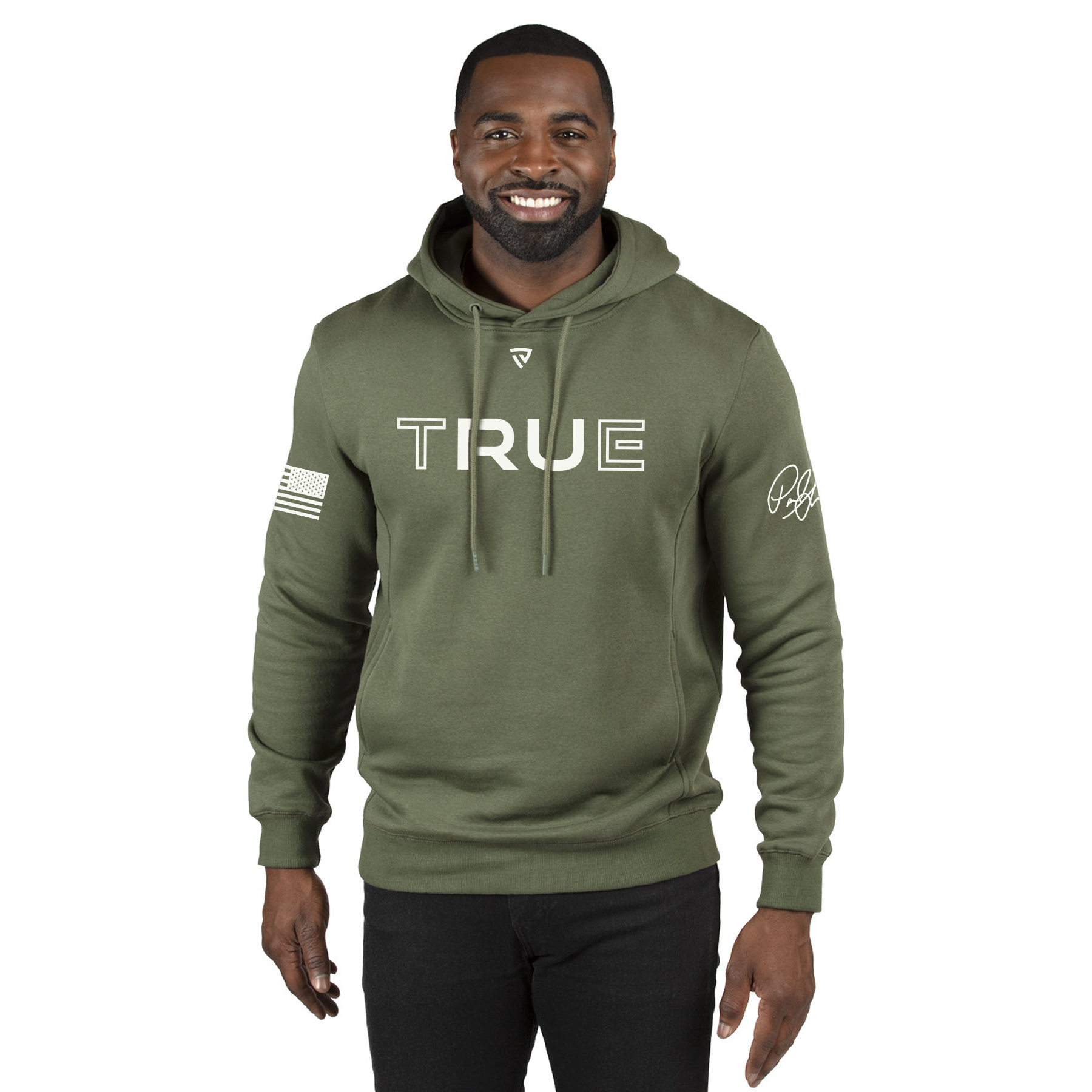 Men's RU True X Paul Skenes Signature Series Military Green Heathered Hoodie