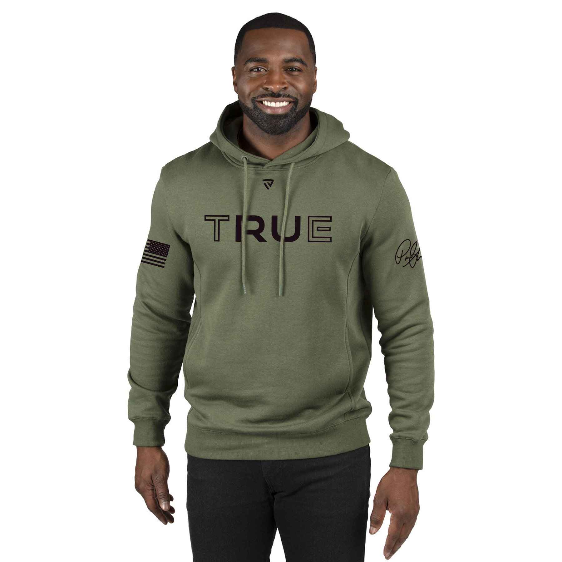 Men's RU True X Paul Skenes Signature Series Military Green Heathered Hoodie