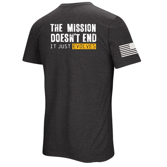 Getcha Some Mission Heather Charcoal Tee