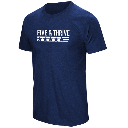 Five & Thrive Midnight Navy Tee