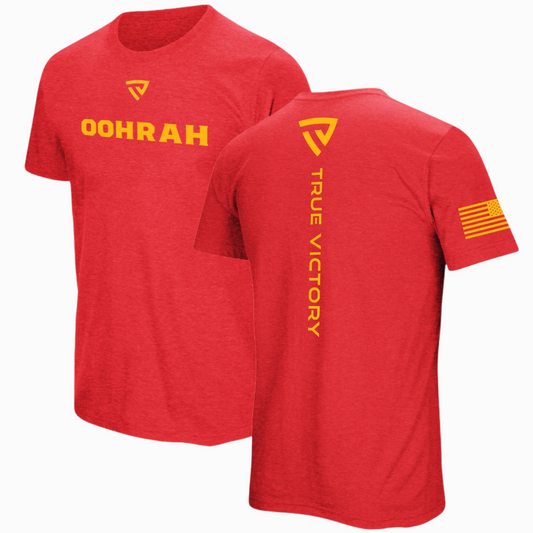 Battle Cry Marines OOHRAH Red Tee