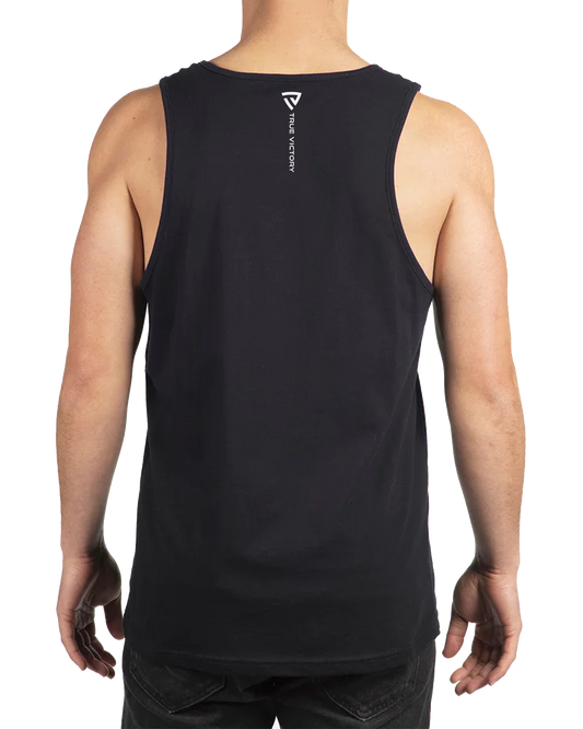Men's About Face Black Tank