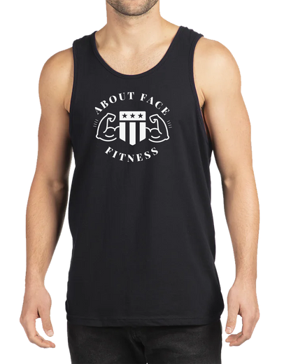 Men's About Face Black Tank