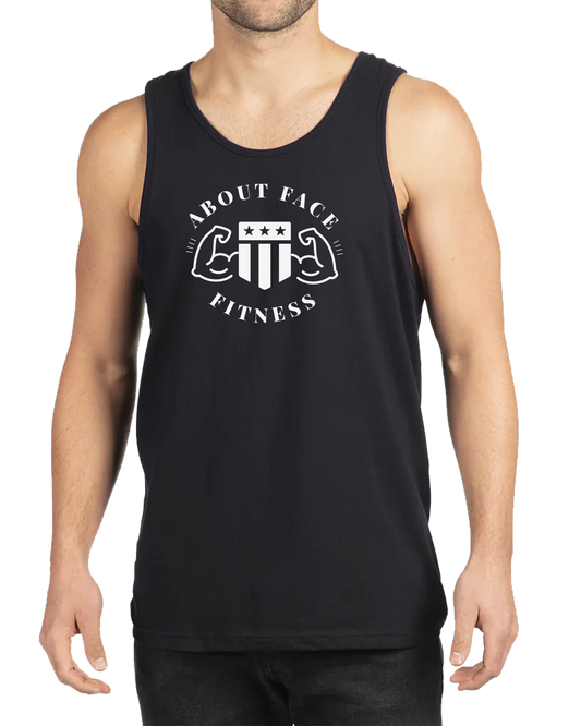 Men's About Face Black Tank