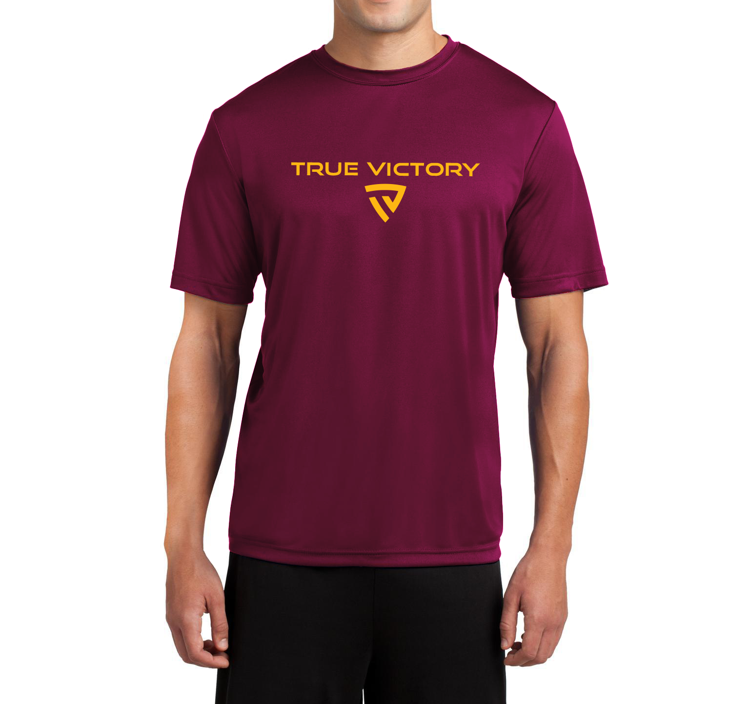 Men's Victorious Maroon True-Dri™ Performance Tee