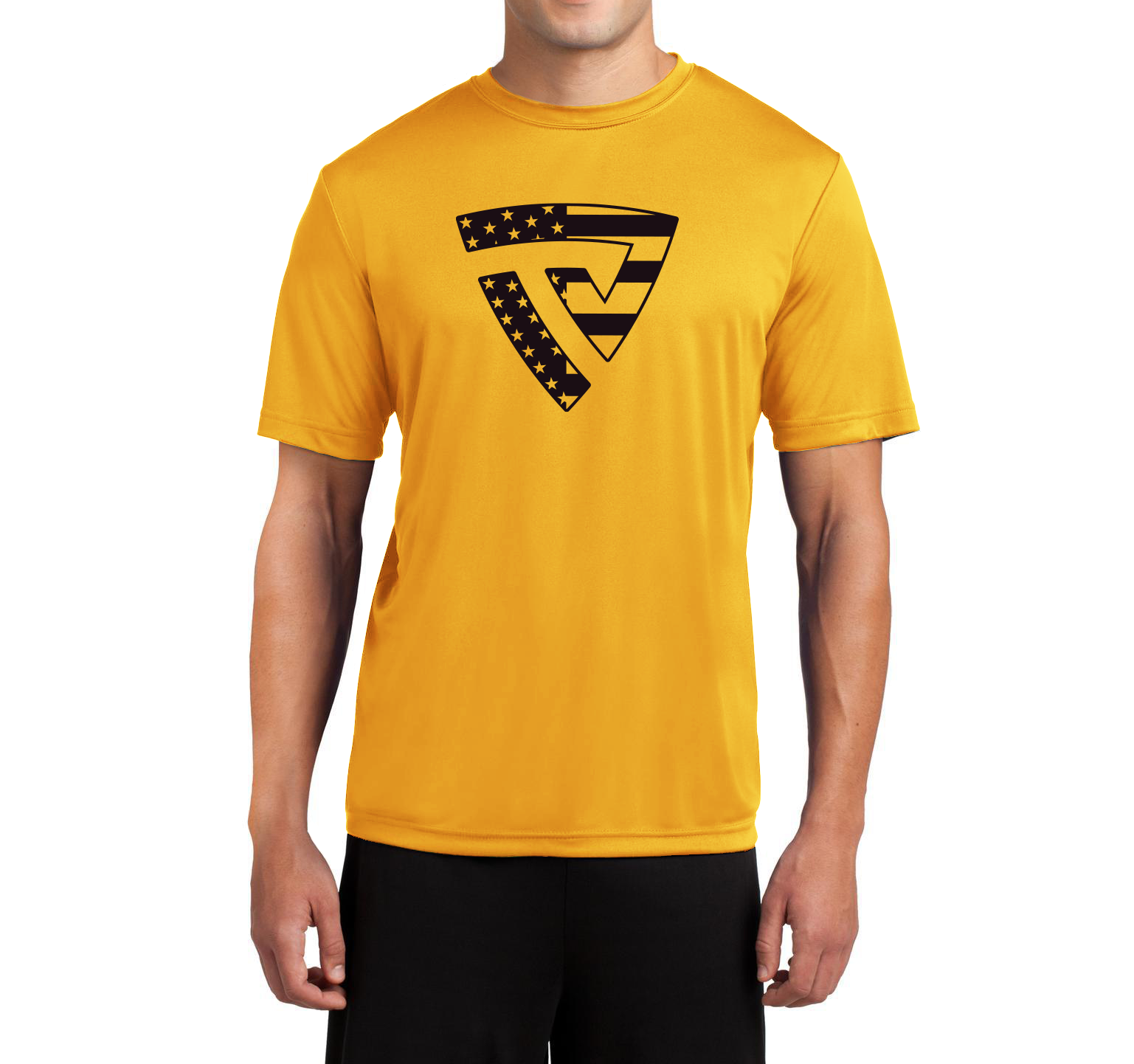 Men's Stars and Stripes Gold True-Dri™ Performance Tee