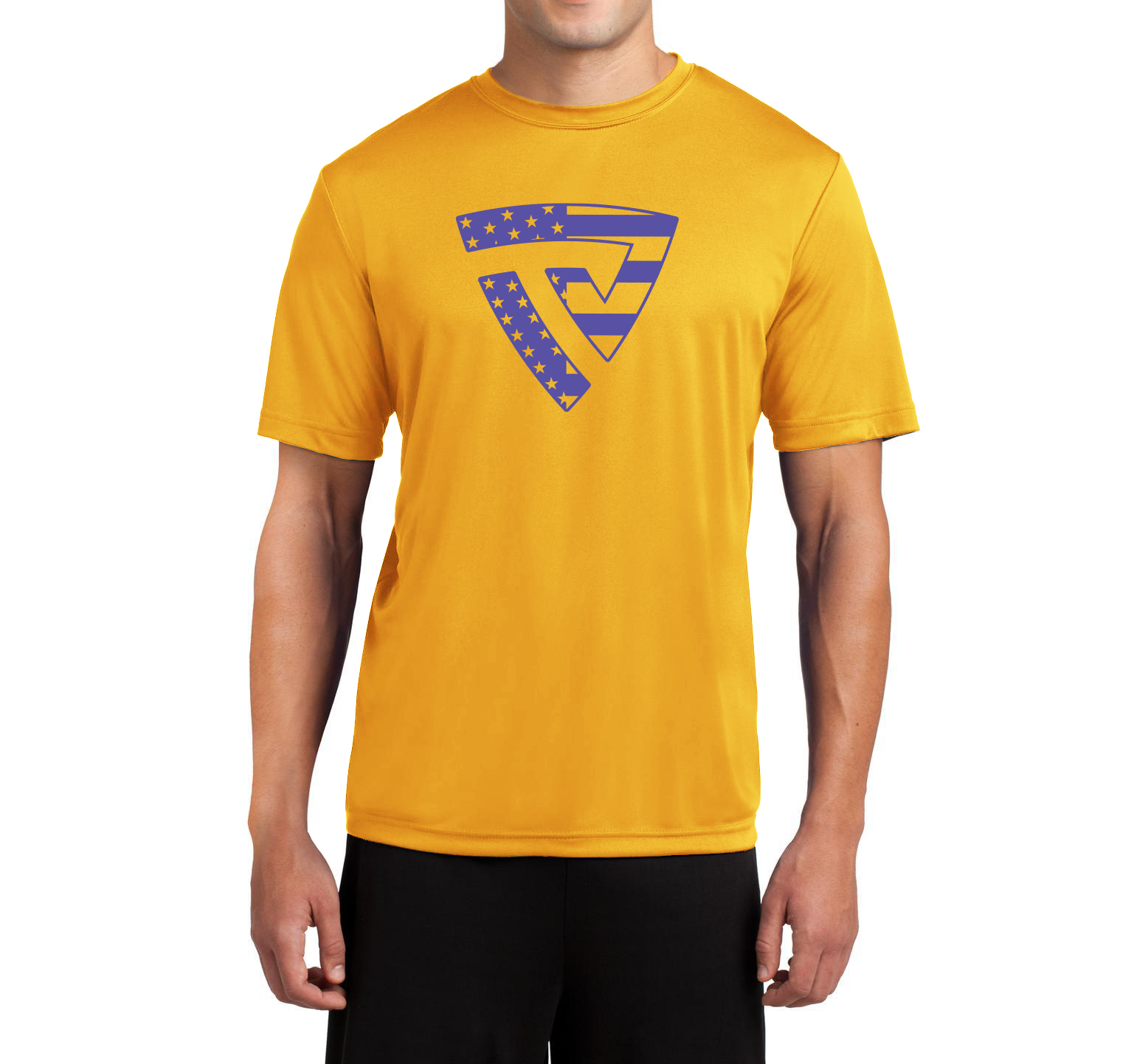 Men's Stars and Stripes Gold True-Dri™ Performance Tee