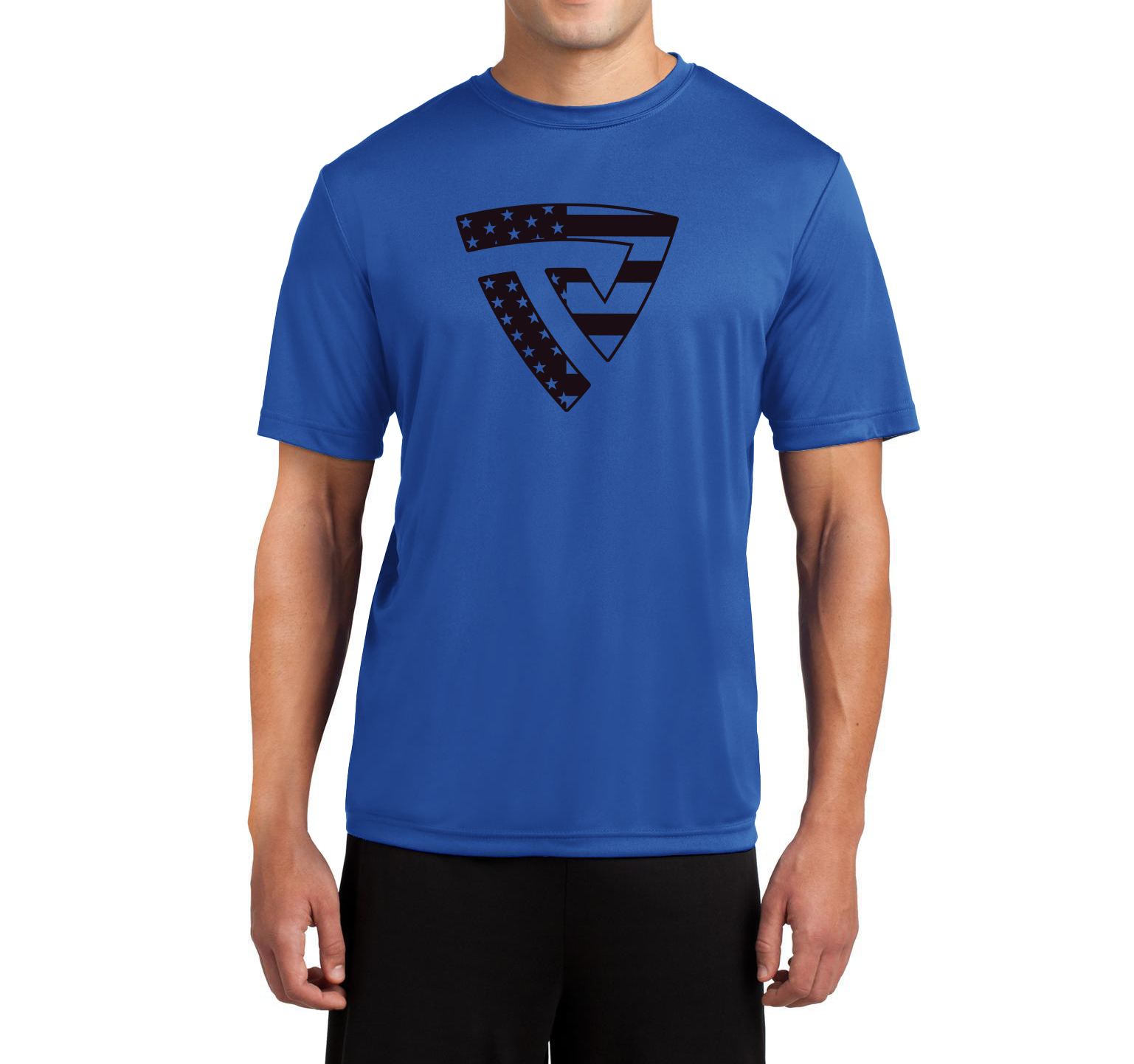 Men's Stars and Stripes Royal True-Dri™ Performance Tee