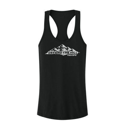 Women's 75 SFS Black Racerback Tank