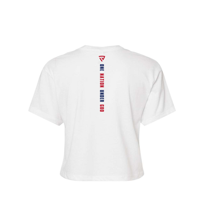 Trench Women's One Nation Under God Crop Top