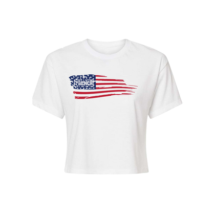Trench Women's One Nation Under God Crop Top