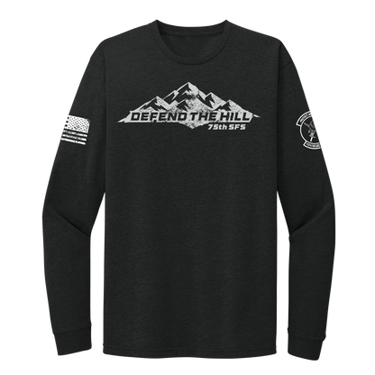 75 SFS Black Long Sleeve Tee