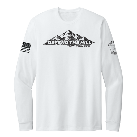 75 SFS White Long Sleeve Tee
