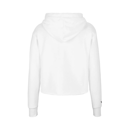 Women's Trench White Camo Cropped Pullover Hoodie