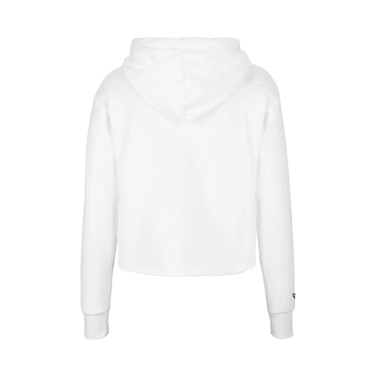 Women's Trench White Camo Cropped Pullover Hoodie