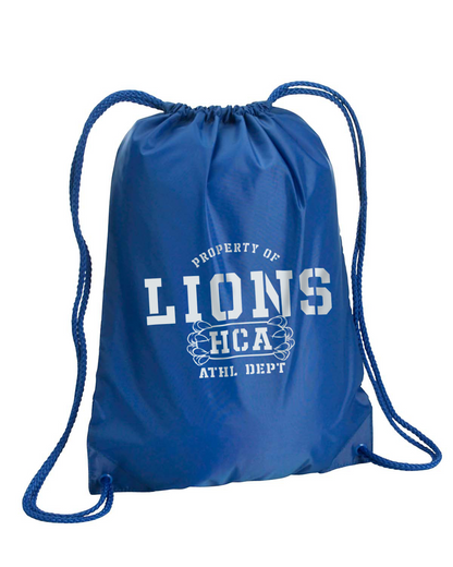 HCA Lions Property Of Drawstring Backpack