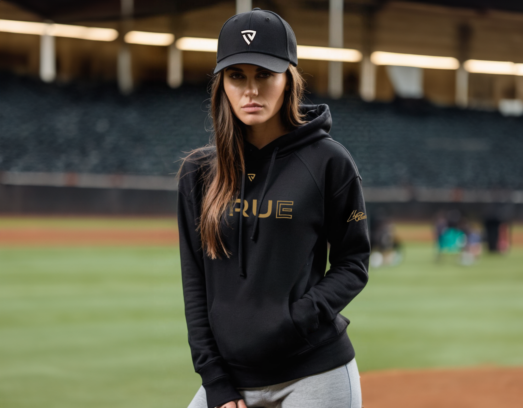 Women's RU True x Cole Russo Signature Series Black Hoodie