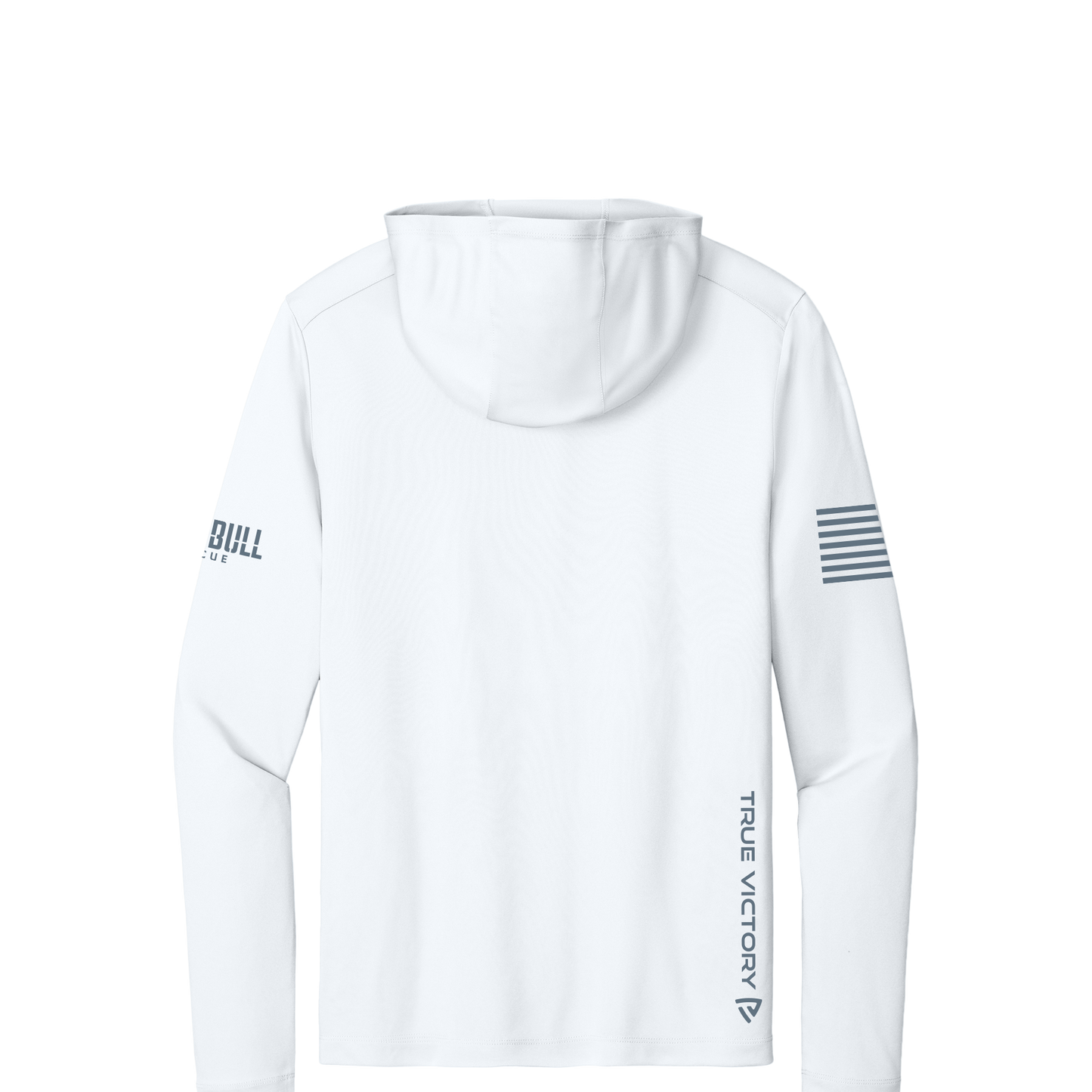 Grey Bull Rescue Anytime White Long Sleeve Fishing Tee