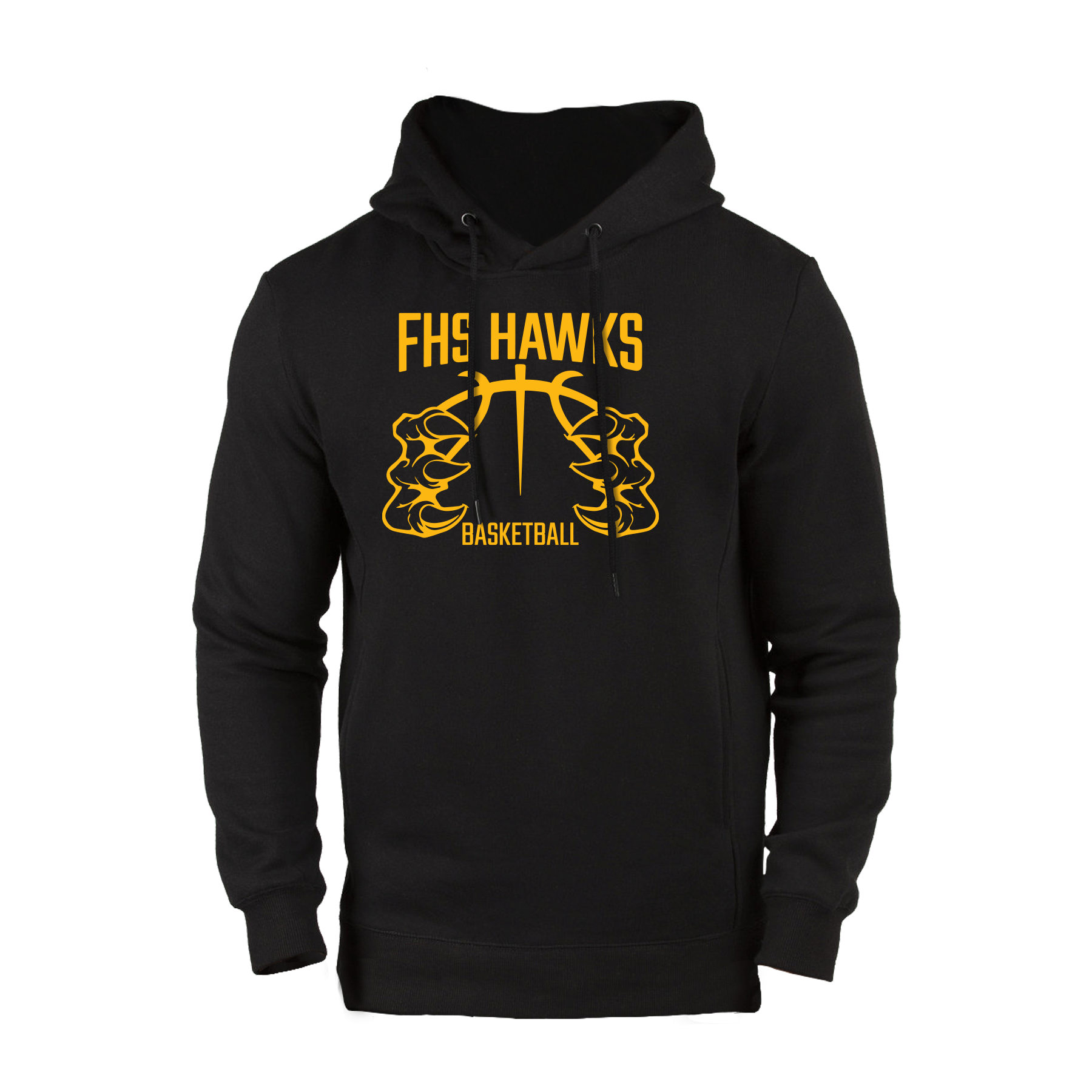 FHS Hawks Basketball Talon Black Hoodie