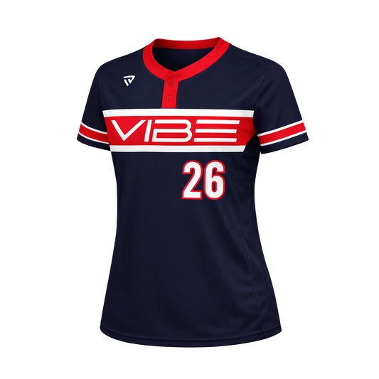Vibe Softball Navy Uniform Top