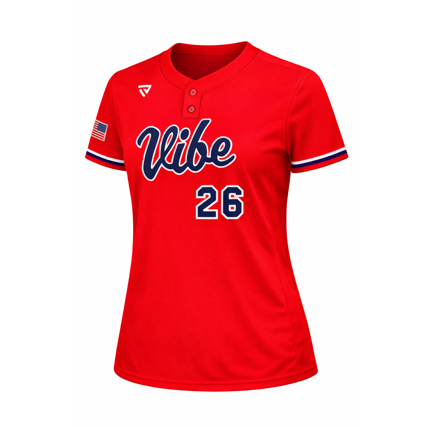 Vibe Red Jersey Top