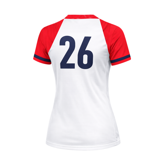 Vibe Softball White Uniform Top