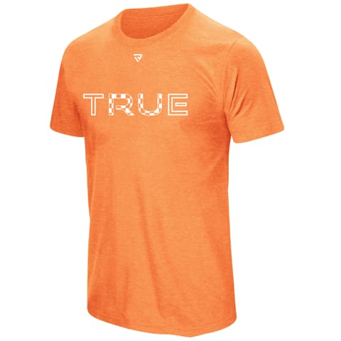 Men's RU TRUE Orange Checkerboard Tee