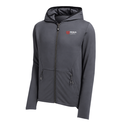 Men's MOAA Charities Elite Full-Zip in charcoal gray, front view.