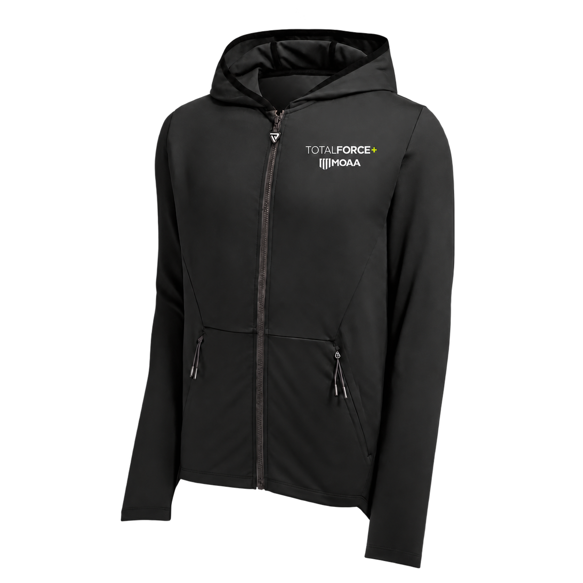 Men’s TotalForce+ Elite Jacket — front, approved co-brand and True Victory shield zipper pull