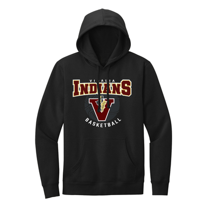 Vidalia Basketball Hoodie in black, front