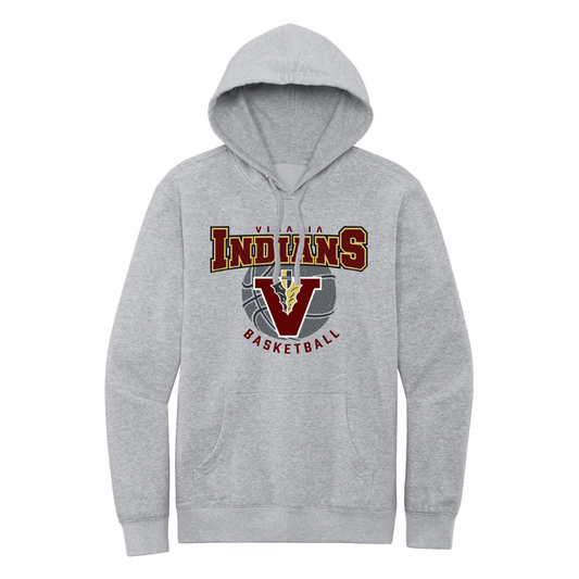 Vidalia Basketball Hoodie in heather gray, front