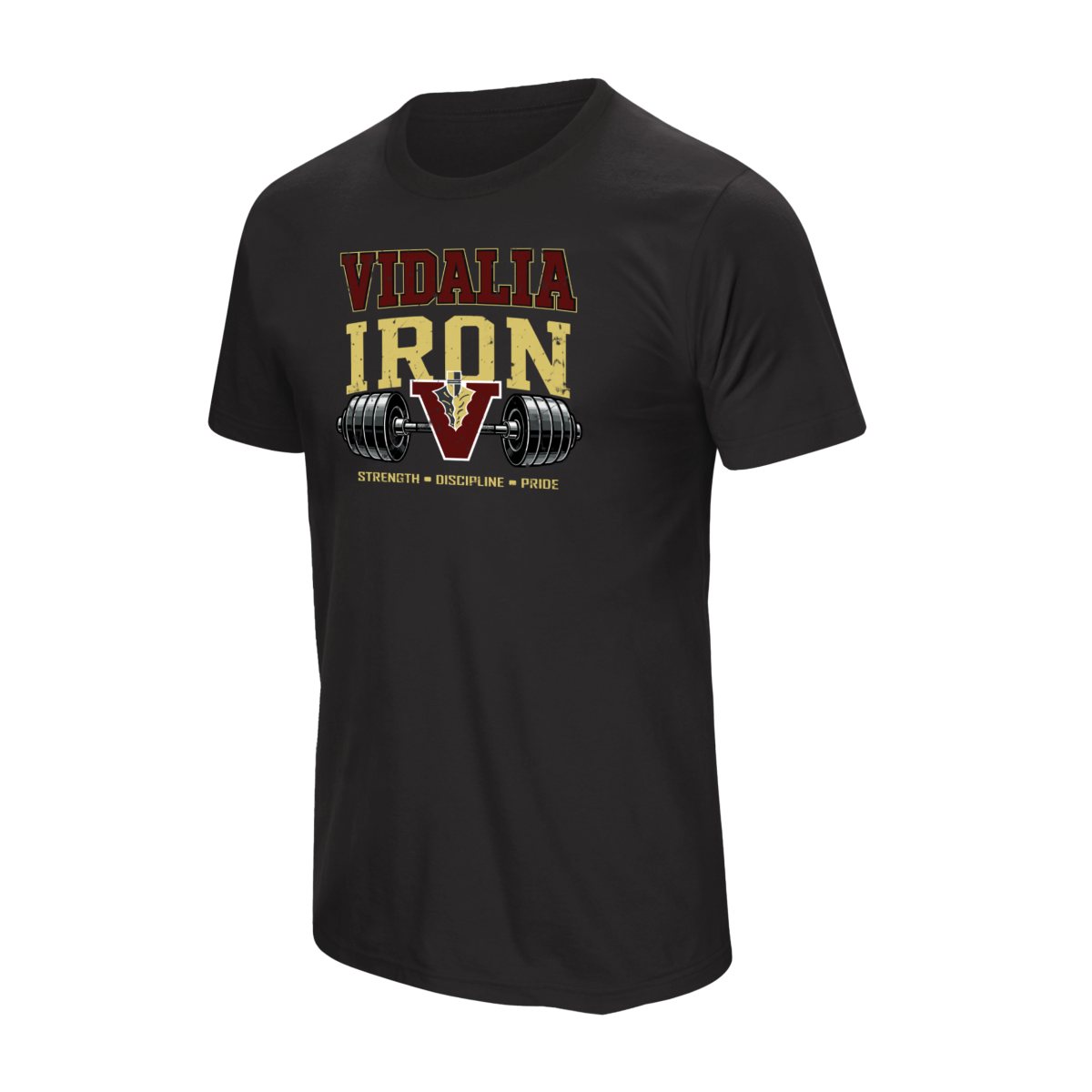 Vidalia High School iron tee black