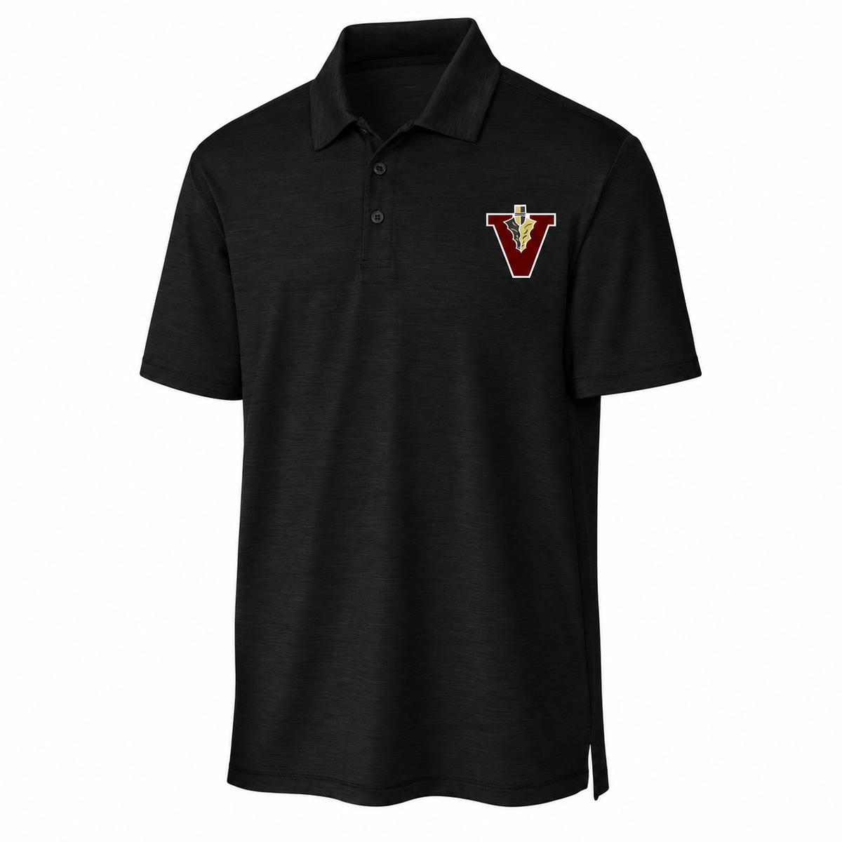 Vidalia Classic V Polo in black, front