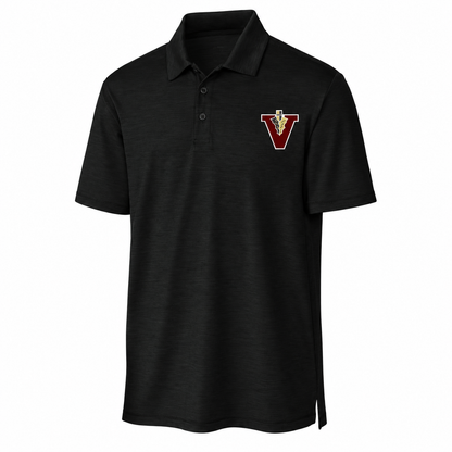 Vidalia Classic V Polo in black, front