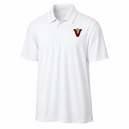 Vidalia Classic V Polo in white, front