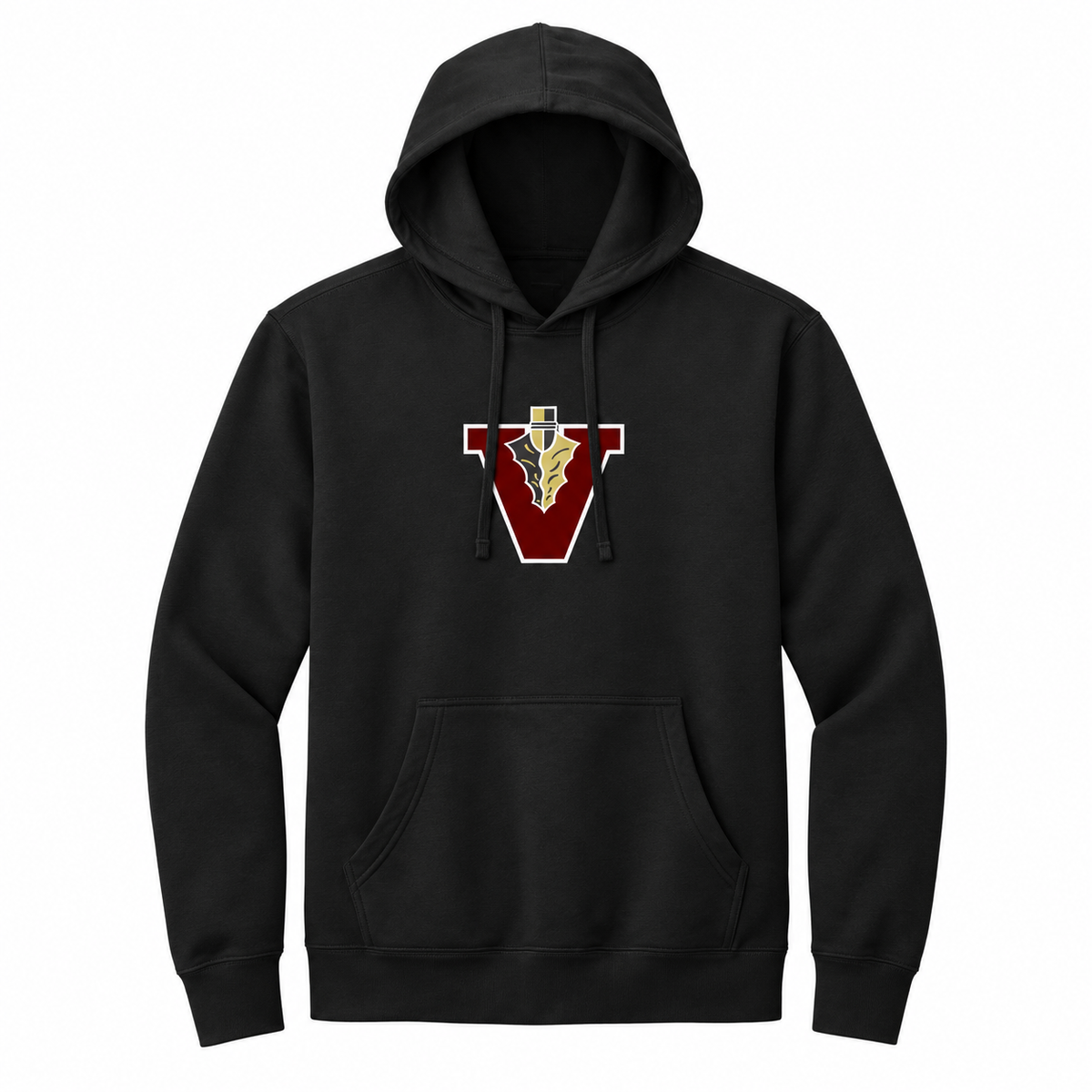 Vidalia V Hoodie in black, front
