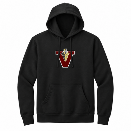 Vidalia V Hoodie in black, front