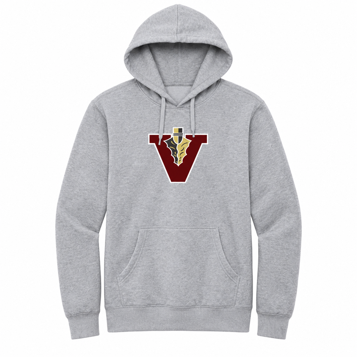 Vidalia V Hoodie in gray, front