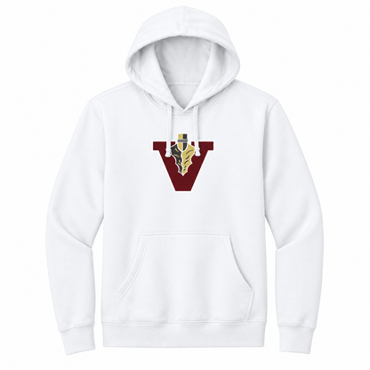 Vidalia V Hoodie in white, front