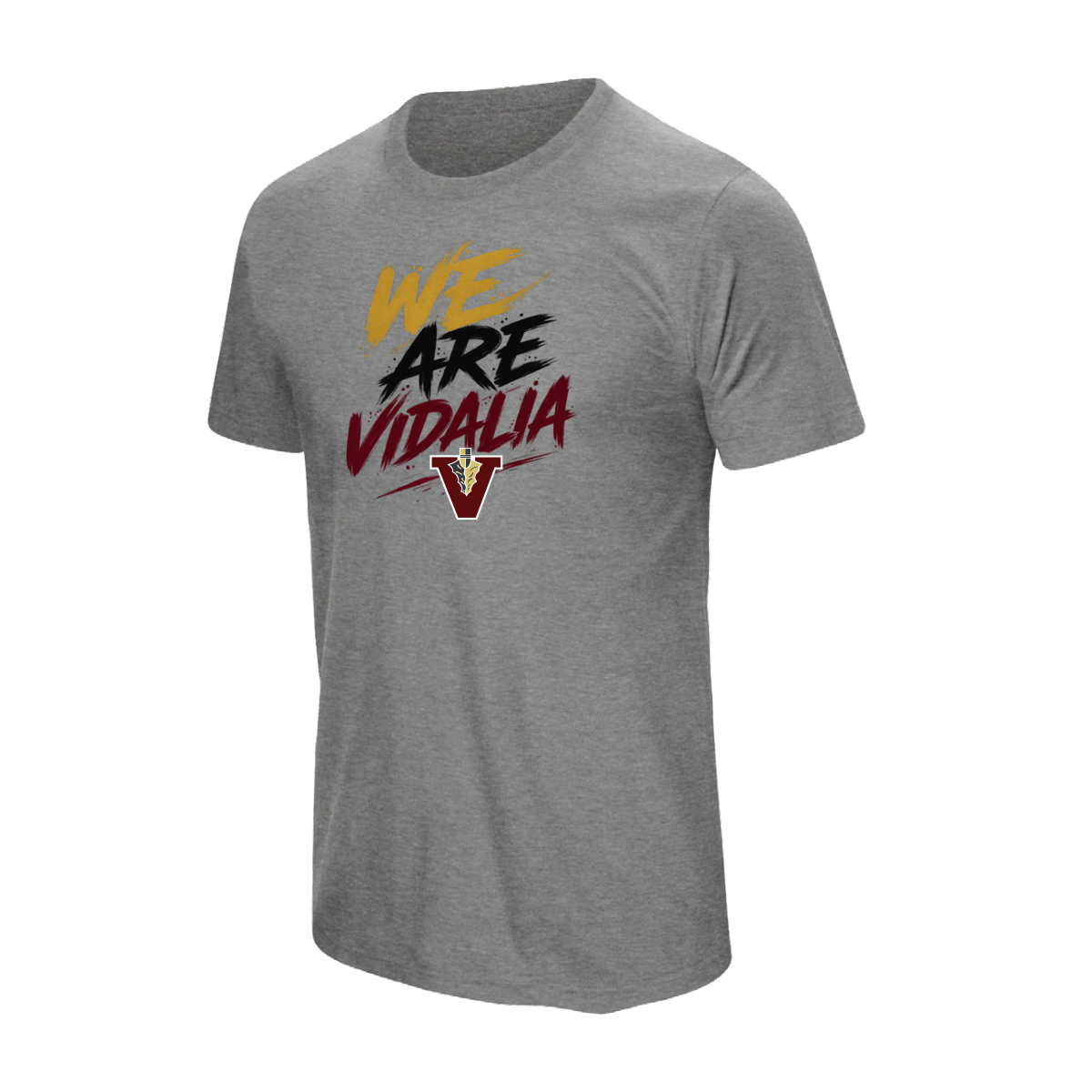 We Are Vidalia shirt in heather gray, front