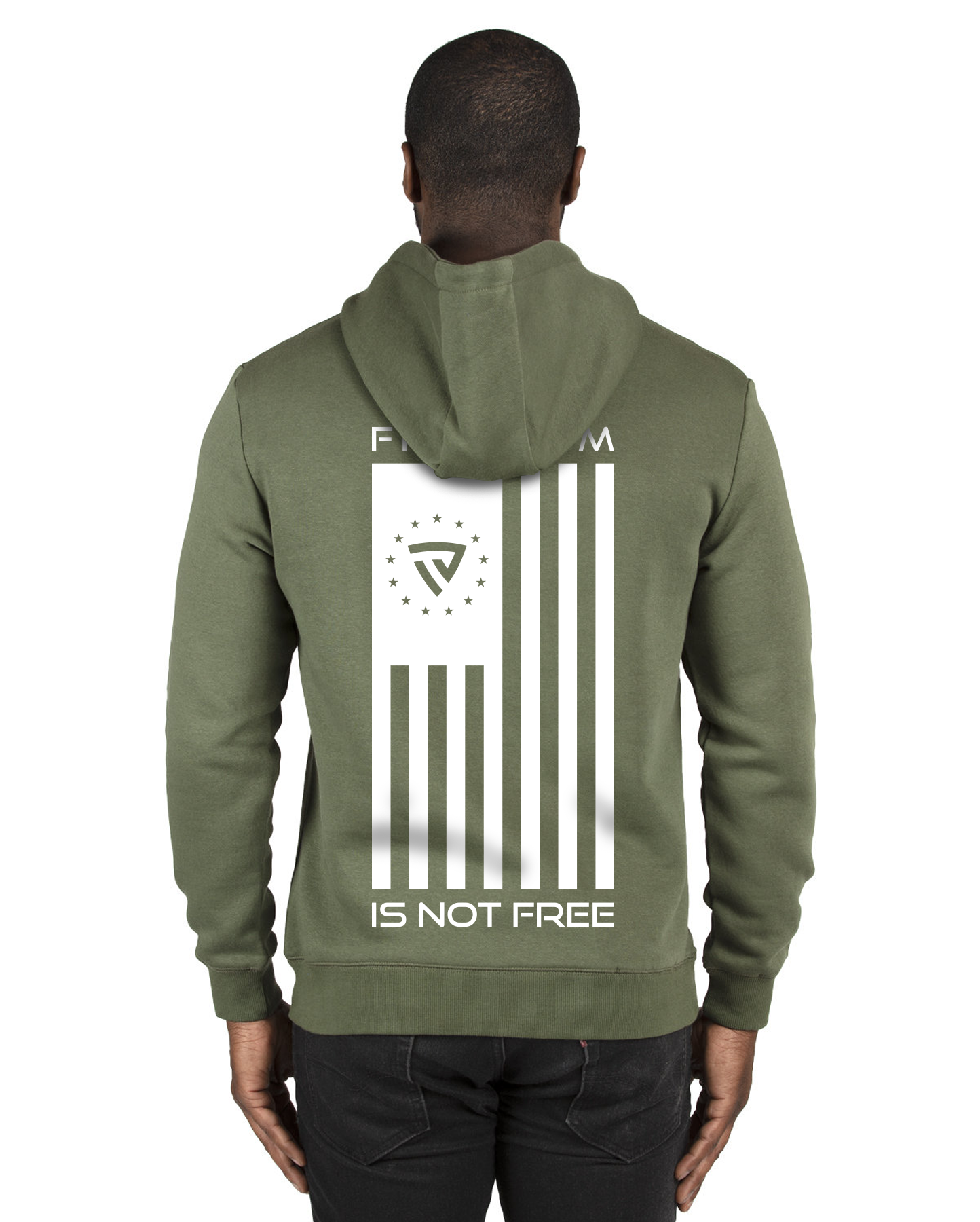 Men's Freedom Is Not Free X PS20 Military Green Hoodie