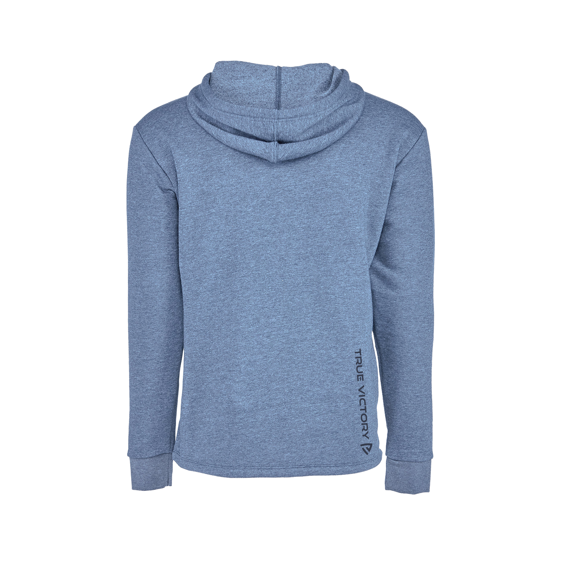 Men's RU True Bay Blue Heathered Hoodie