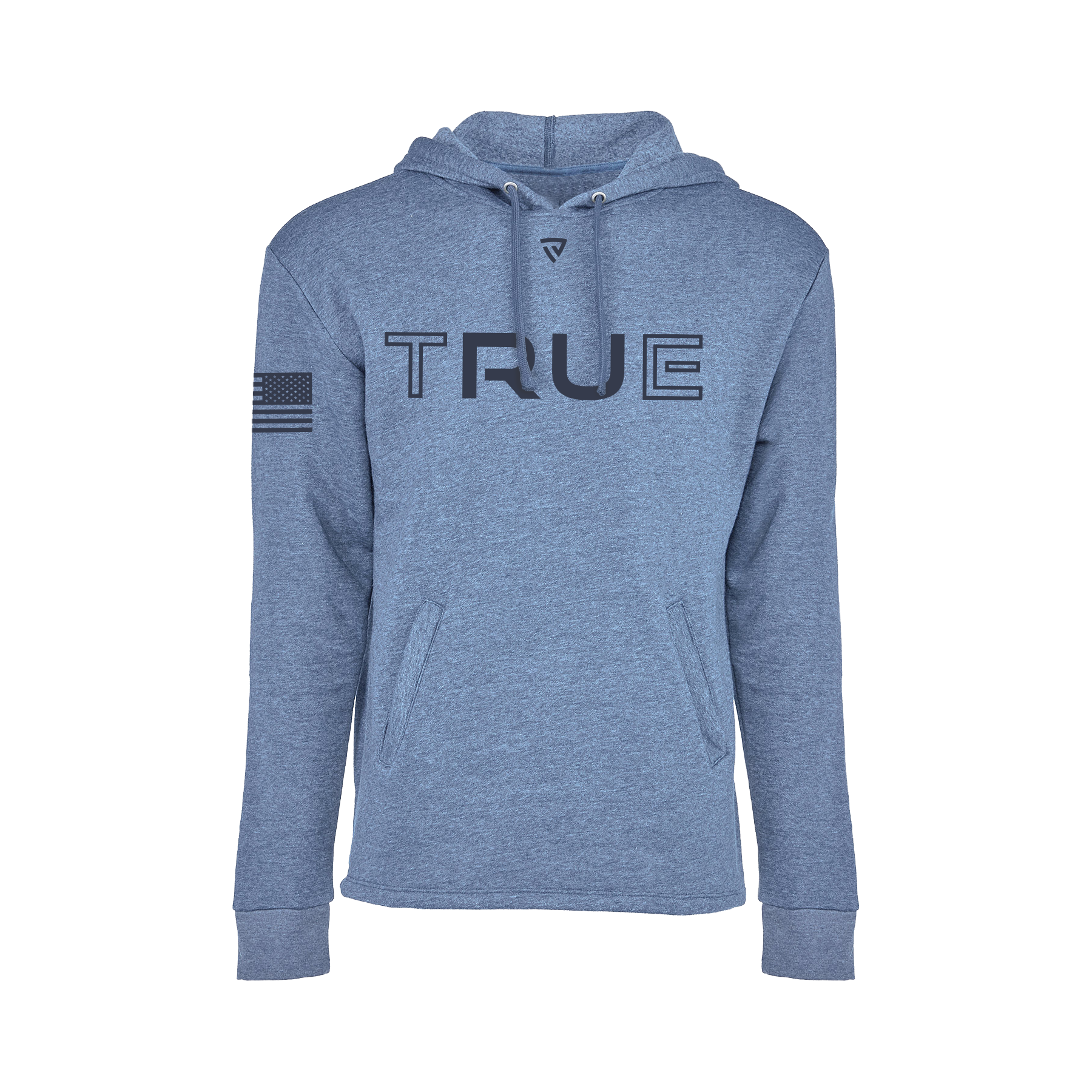 Men's RU True Bay Blue Heathered Hoodie