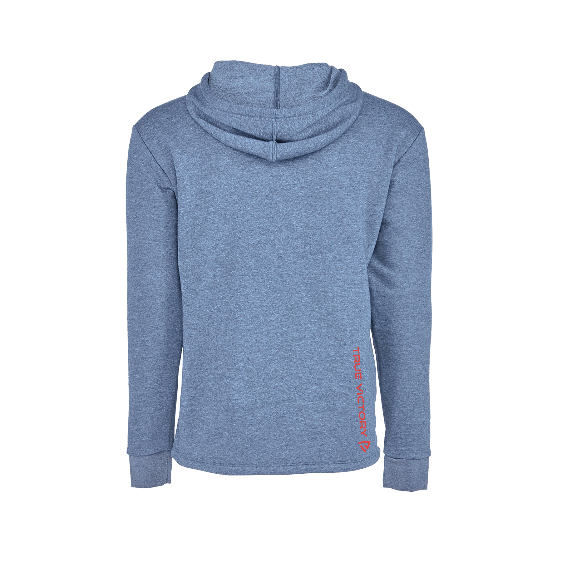 Men's RU True Bay Blue Heathered Hoodie