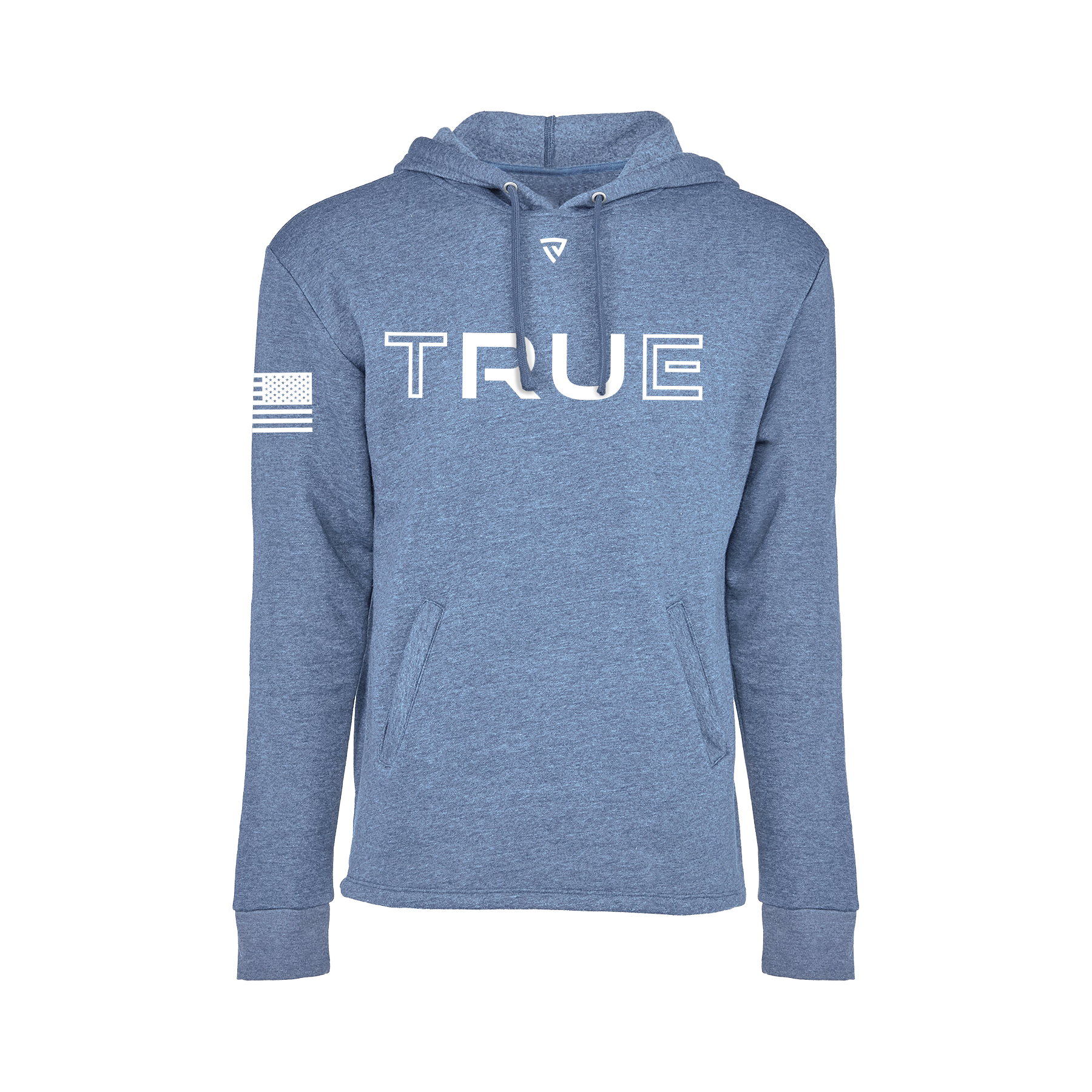 Men's RU True Bay Blue Heathered Hoodie